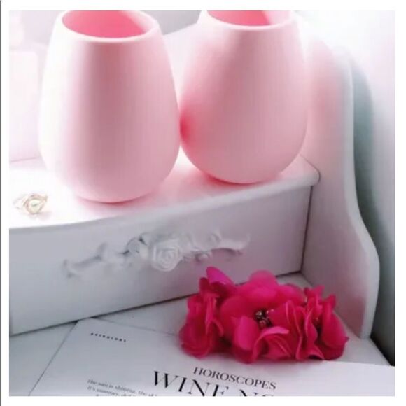 ✨2xHP✨Odeme What A Pair Set Silicone Wine Glasses✨ - Picture 2 of 8